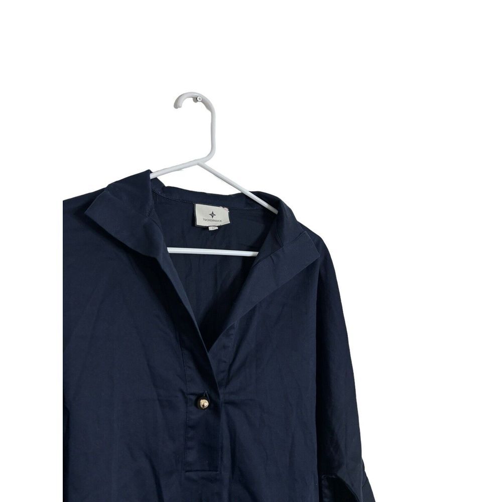 Tuckernuck Navy Popover Tunic Blouse - Picture 2 of 7